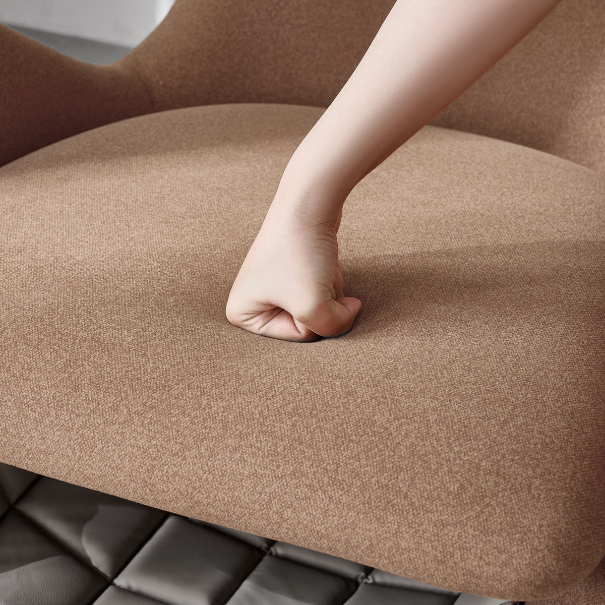 Designer-Loungesessel in Walhai-Optik mit Haustierhöhle, Braun