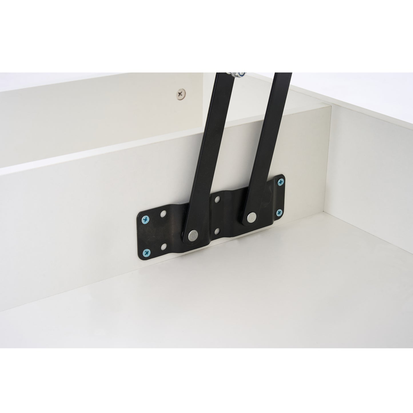 Moderner Couchtisch mit LED-Beleuchtung und verborgenem Stauraum – Beistelltisch mit hydraulischem Hub, 100 × 50 × 42 cm, 50 kg Traglast
