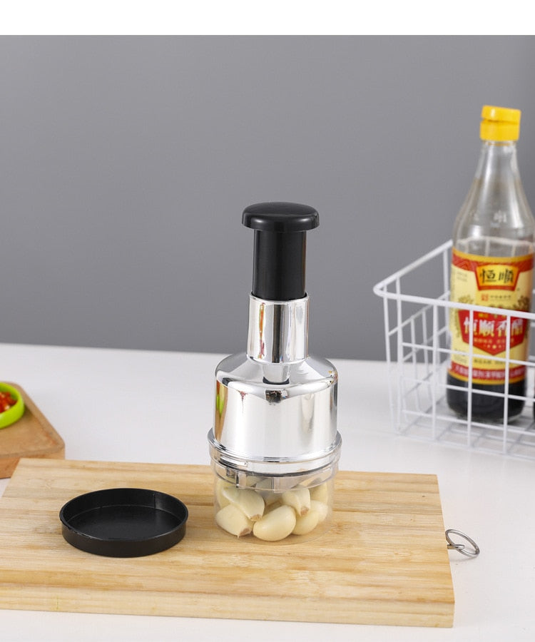 Multifunktionaler Handdruck-Zwiebelhacker