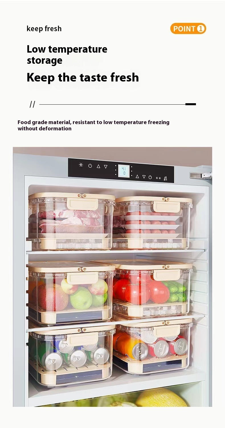Tragbare Gemüse-Frischebox mit Abtropffunktion – Outdoor-Picknickkorb & Snack-Aufbewahrungsbox