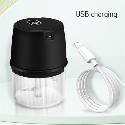 USB-aufladbarer elektrischer Knoblauchzerkleinerer, kabelloser Mini-Lebensmittelhacker