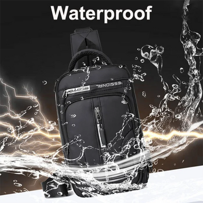 Multifunktionaler Herren-Rucksack – Umhänge- & Brusttasche