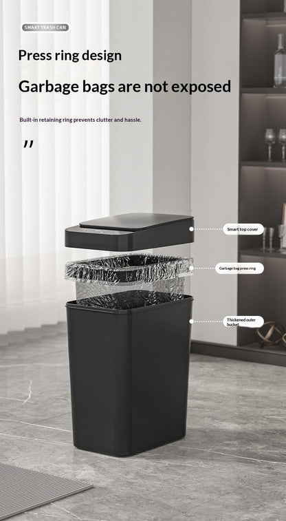 Intelligenter Abfalleimer für das Wohnzimmer – schlankes minimalistisches Design