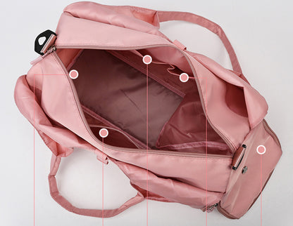 Damen Yoga-Tasche – Sport & Fitness, Nass-Trocken-Trennung, große Kapazität, mit Yogamatten-Halterung