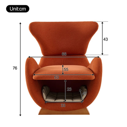 Lounge-Sessel im Walhai-Design, haustierfreundlich