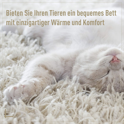 Rattan Katzenhöhle Katzenbett Katzenhaus Mit Kissen Katzenzelt Haustierhaus Für Katzen Hunde Beige Ø56 X 35 Cm