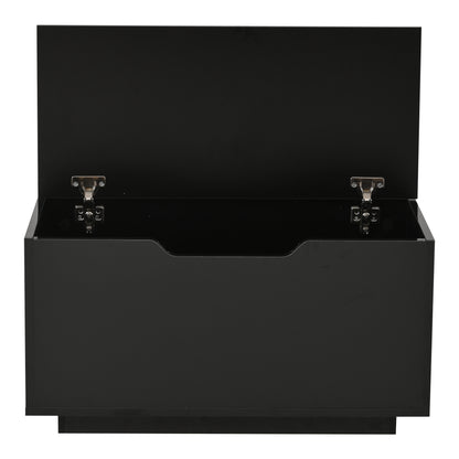 Couchtisch 70 x 70 x 38 cm mit LED-Beleuchtung, Hubfunktion, Schublade und Stauraum, Schwarz