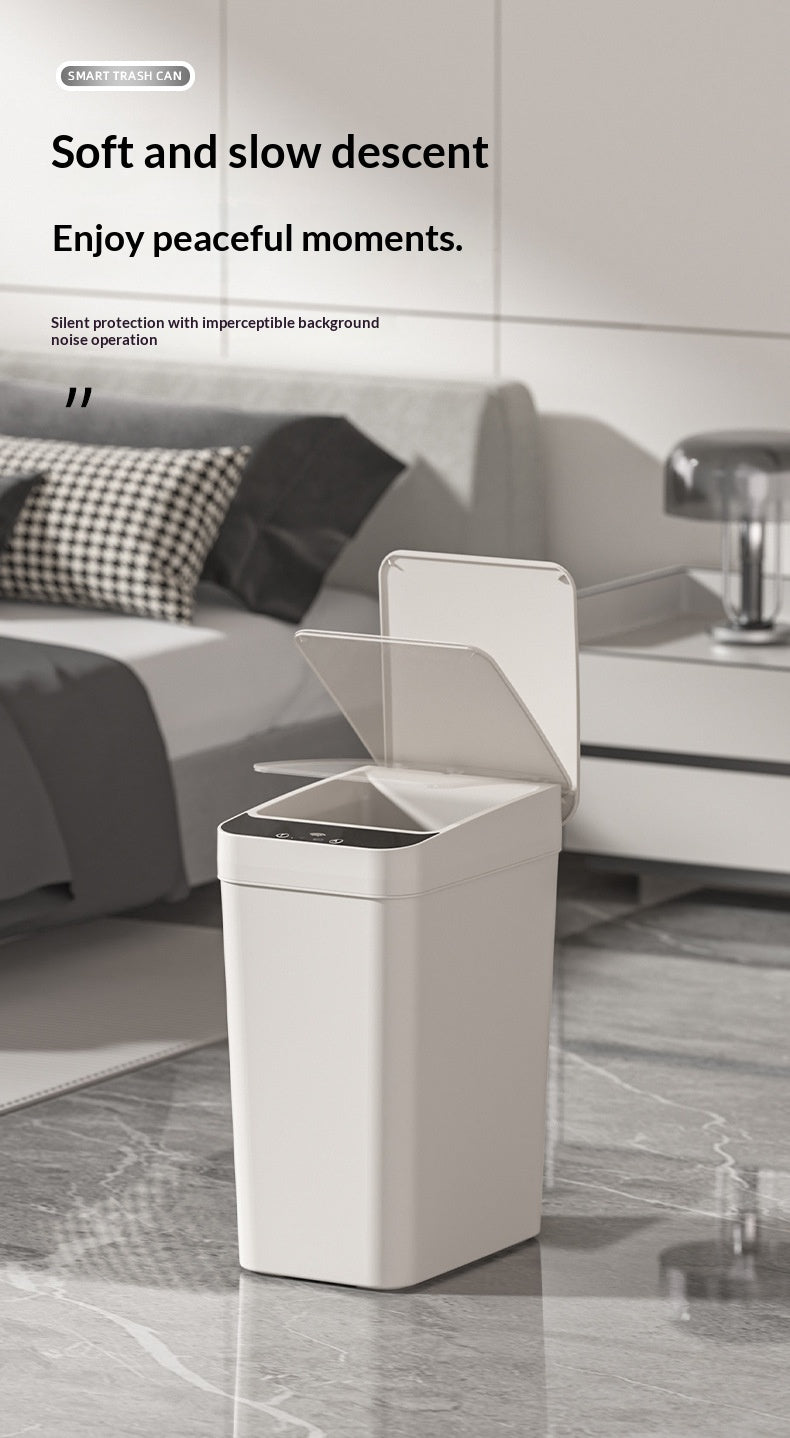 Intelligenter Abfalleimer für das Wohnzimmer – schlankes minimalistisches Design