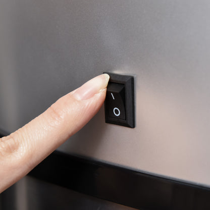 Automatik Mülleimer mit Sensor 48 L – Edelstahl Abfallbehälter mit Bewegungssensor für Küche, Büro & Schlafzimmer | Silber