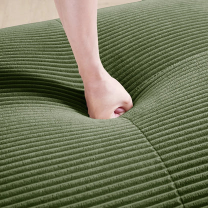 82'' Loveseat-Sofa mit gebogenen Armlehnen und rutschfester Unterseite, hochelastischer Polsterung, geeignet für Wohnzimmer, Schlafzimmer