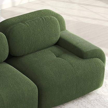 82'' Loveseat-Sofa mit gebogenen Armlehnen und rutschfester Unterseite, hochelastischer Polsterung, geeignet für Wohnzimmer, Schlafzimmer