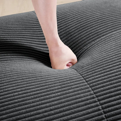 82'' Loveseat-Sofa mit gebogenen Armlehnen und rutschfester Unterseite, hochelastischer Polsterung, geeignet für Wohnzimmer, Schlafzimmer