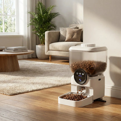 Automatischer Futterautomat 6,5 L – WLAN, App-Steuerung & Kamera