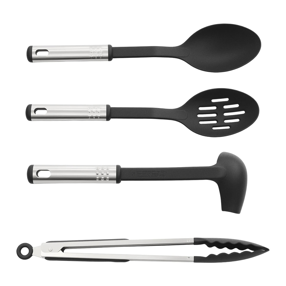40-teiliges Küchenutensilien-Set, Nylon-Edelstahl, Kochutensilien mit Spatel, Wender, Schöpfkelle, hitzebeständig, kratzfest