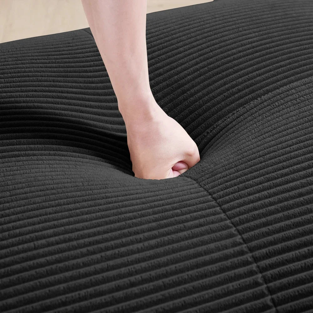 82'' Loveseat-Sofa mit gebogenen Armlehnen und rutschfester Unterseite, hochelastischer Polsterung, geeignet für Wohnzimmer, Schlafzimmer