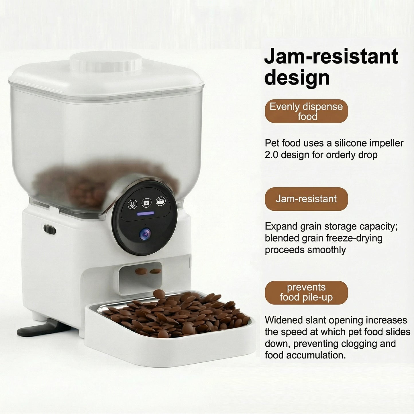 Automatischer Futterautomat 6,5 L – WLAN, App-Steuerung & Kamera