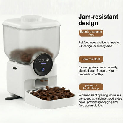 Automatischer Futterautomat 6,5 L – WLAN, App-Steuerung & Kamera