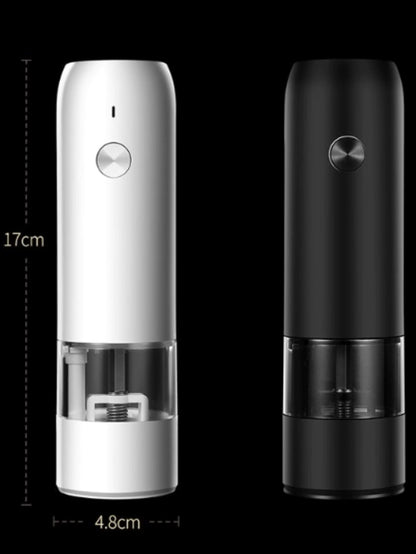 Elektrische Gewürzmühle, USB-C, Salz- und Pfeffermühle mit Keramikmahlwerk