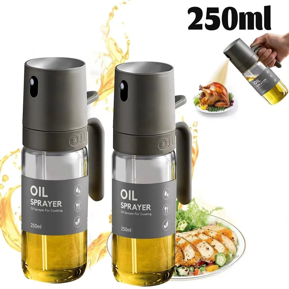 Ölsprühflasche 250 ml aus Borosilikatglas für Küche, Grillen, Backen und Braten