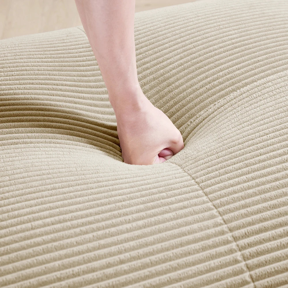 82'' Loveseat-Sofa mit gebogenen Armlehnen und rutschfester Unterseite, hochelastischer Polsterung, geeignet für Wohnzimmer, Schlafzimmer