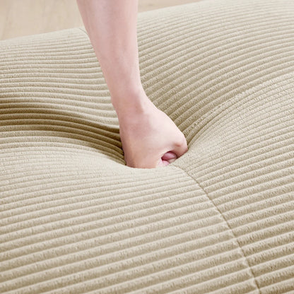 82'' Loveseat-Sofa mit gebogenen Armlehnen und rutschfester Unterseite, hochelastischer Polsterung, geeignet für Wohnzimmer, Schlafzimmer