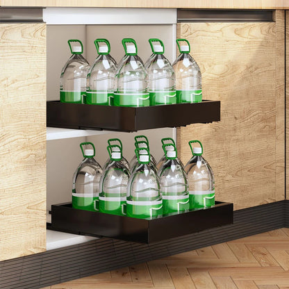 Ausziehbarer Schrank-Organizer aus Metall, breitenverstellbar