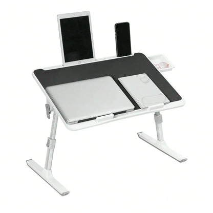 Klappbarer Laptop-Tisch fürs Bett, 60 × 40 cm, höhen- und winkelverstellbar