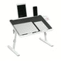 Klappbarer Laptop-Tisch fürs Bett, 60 × 40 cm, höhen- und winkelverstellbar