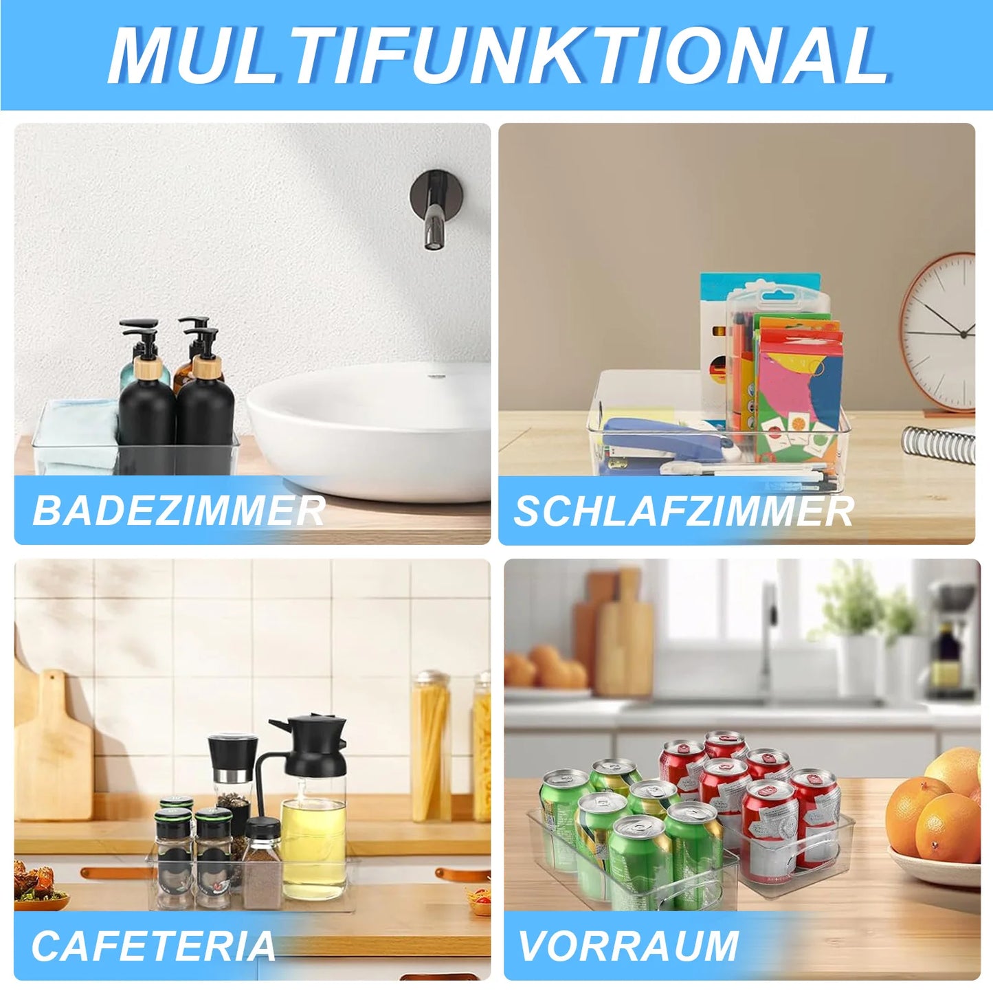 Kühlschrank-Organizer 6er-Set