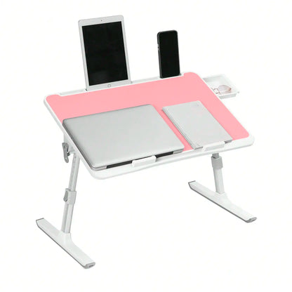 Klappbarer Laptop-Tisch fürs Bett, 60 × 40 cm, höhen- und winkelverstellbar