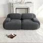 82'' Loveseat-Sofa mit gebogenen Armlehnen und rutschfester Unterseite, hochelastischer Polsterung, geeignet für Wohnzimmer, Schlafzimmer