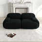 82'' Loveseat-Sofa mit gebogenen Armlehnen und rutschfester Unterseite, hochelastischer Polsterung, geeignet für Wohnzimmer, Schlafzimmer