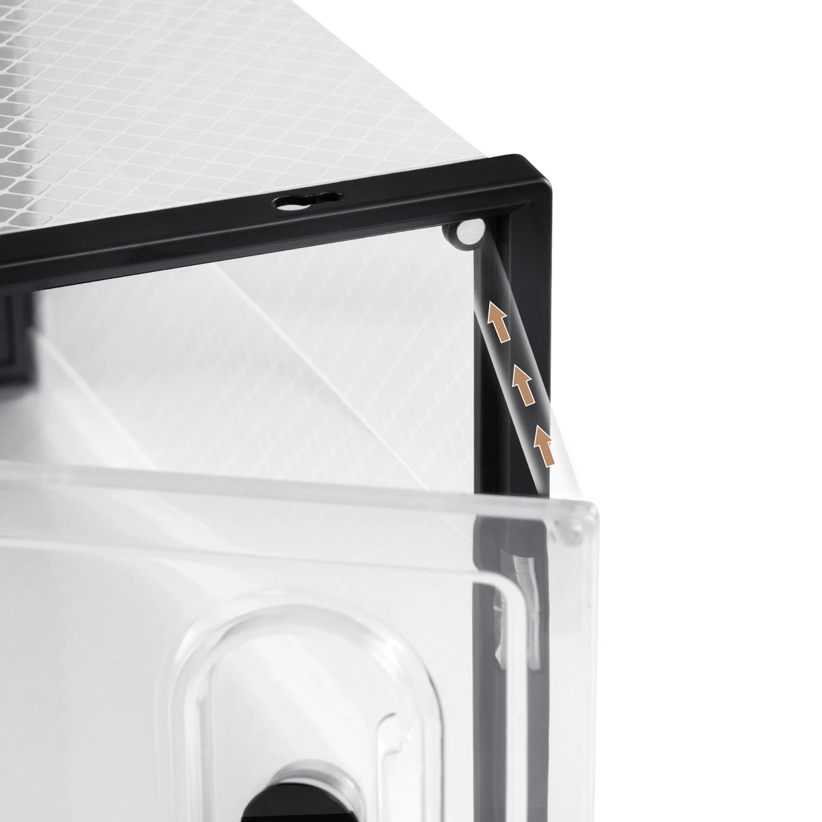 Transparente stapelbare Schuhboxen mit magnetischer Tür, 8/12/18 Stück