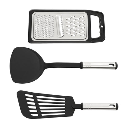 40-teiliges Küchenutensilien-Set, Nylon-Edelstahl, Kochutensilien mit Spatel, Wender, Schöpfkelle, hitzebeständig, kratzfest