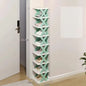Platzsparender Eck-Schuhregal-Organizer – Hohes, schmales, robustes Kunststoffregal mit 6/9 Ebenen für 6/9 Paar Schuhe & Stiefel, vielseitige Aufbewahrung für Eingangsbereich, Schrank, Garage, Wohnzimmer, Schuh-Organizer
