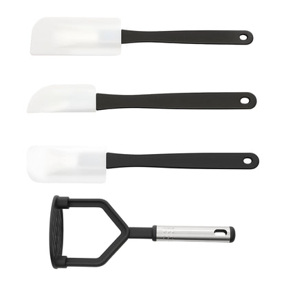 40-teiliges Küchenutensilien-Set, Nylon-Edelstahl, Kochutensilien mit Spatel, Wender, Schöpfkelle, hitzebeständig, kratzfest