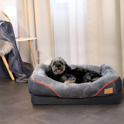 Orthopädisches Hundebett für große und mittelgroße Hunde mit abnehmbarem Bezug
