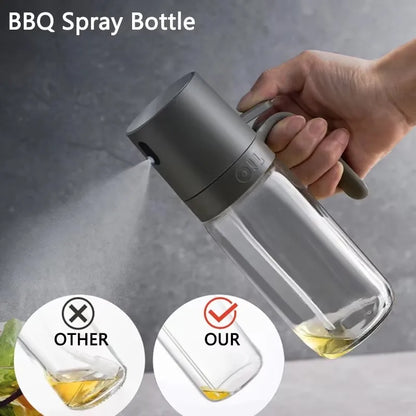 Ölsprühflasche 250 ml aus Borosilikatglas für Küche, Grillen, Backen und Braten