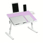 Klappbarer Laptop-Tisch fürs Bett, 60 × 40 cm, höhen- und winkelverstellbar