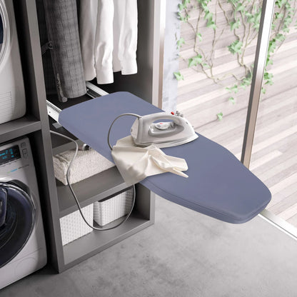 Klappbares Schrank-Bügelbrett mit 180°-Drehfunktion, 80 × 29,5 cm, Grau