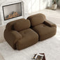 82'' Loveseat-Sofa mit gebogenen Armlehnen und rutschfester Unterseite, hochelastischer Polsterung, geeignet für Wohnzimmer, Schlafzimmer