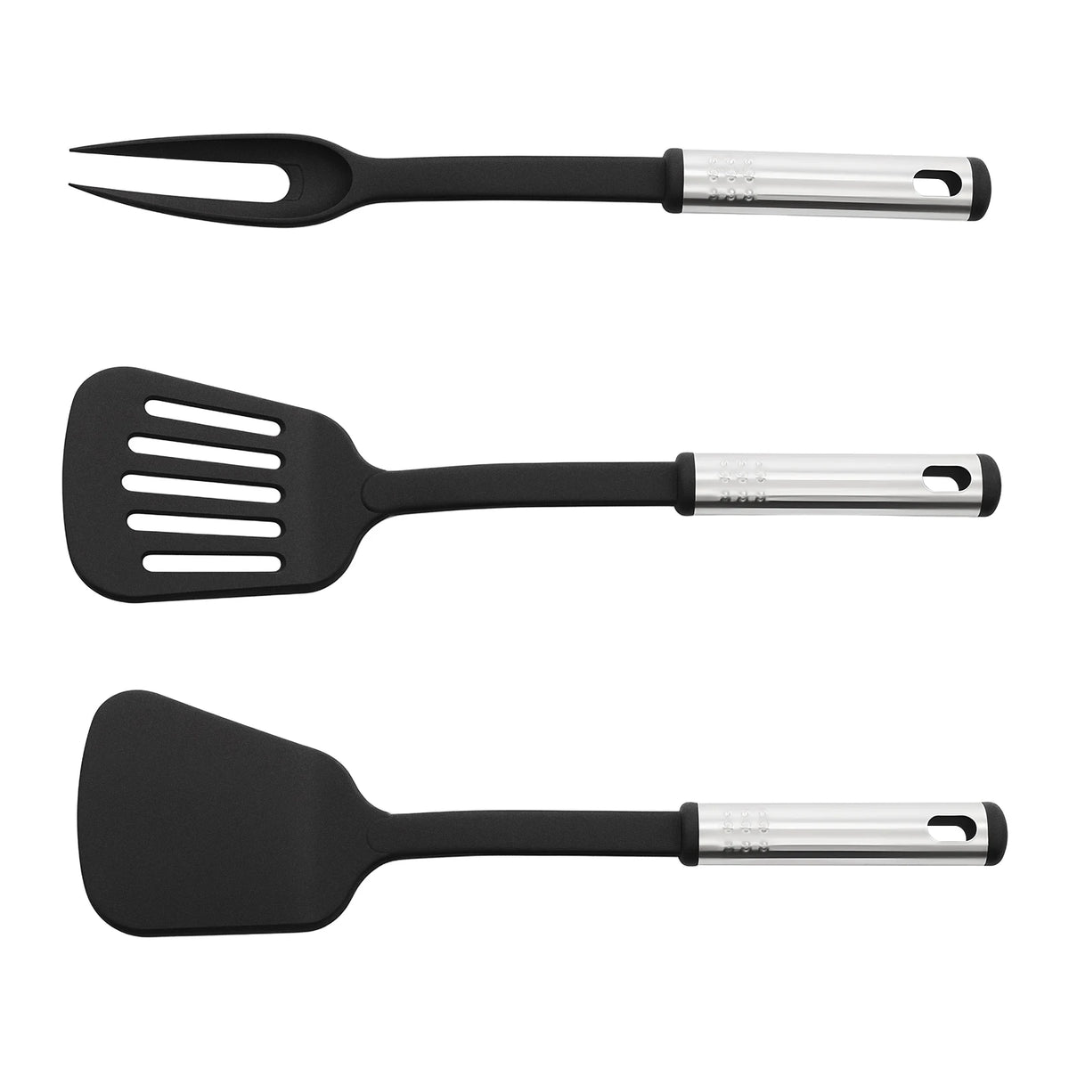 40-teiliges Küchenutensilien-Set, Nylon-Edelstahl, Kochutensilien mit Spatel, Wender, Schöpfkelle, hitzebeständig, kratzfest