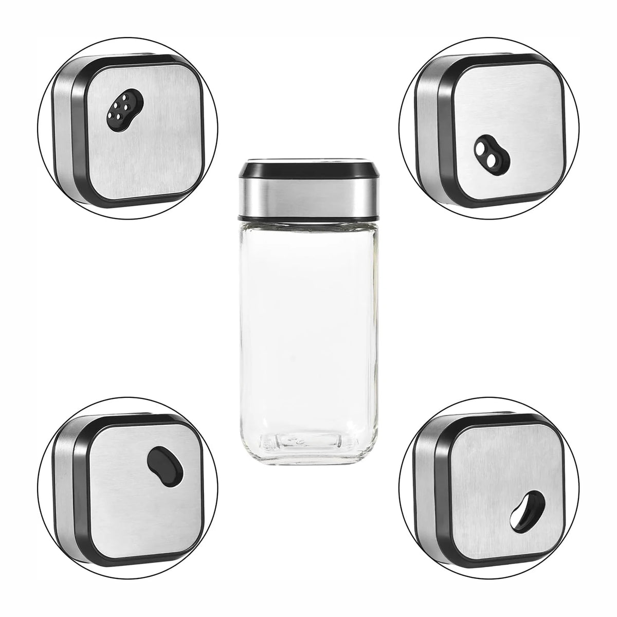Öl- und Essigspender aus Glas mit Ständer – auslaufsicheres Set für die Küche