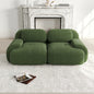 82'' Loveseat-Sofa mit gebogenen Armlehnen und rutschfester Unterseite, hochelastischer Polsterung, geeignet für Wohnzimmer, Schlafzimmer
