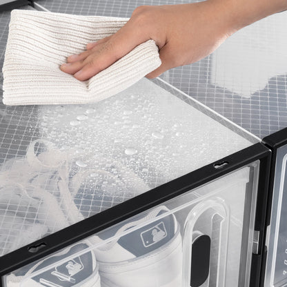 Transparente stapelbare Schuhboxen mit magnetischer Tür, 8/12/18 Stück