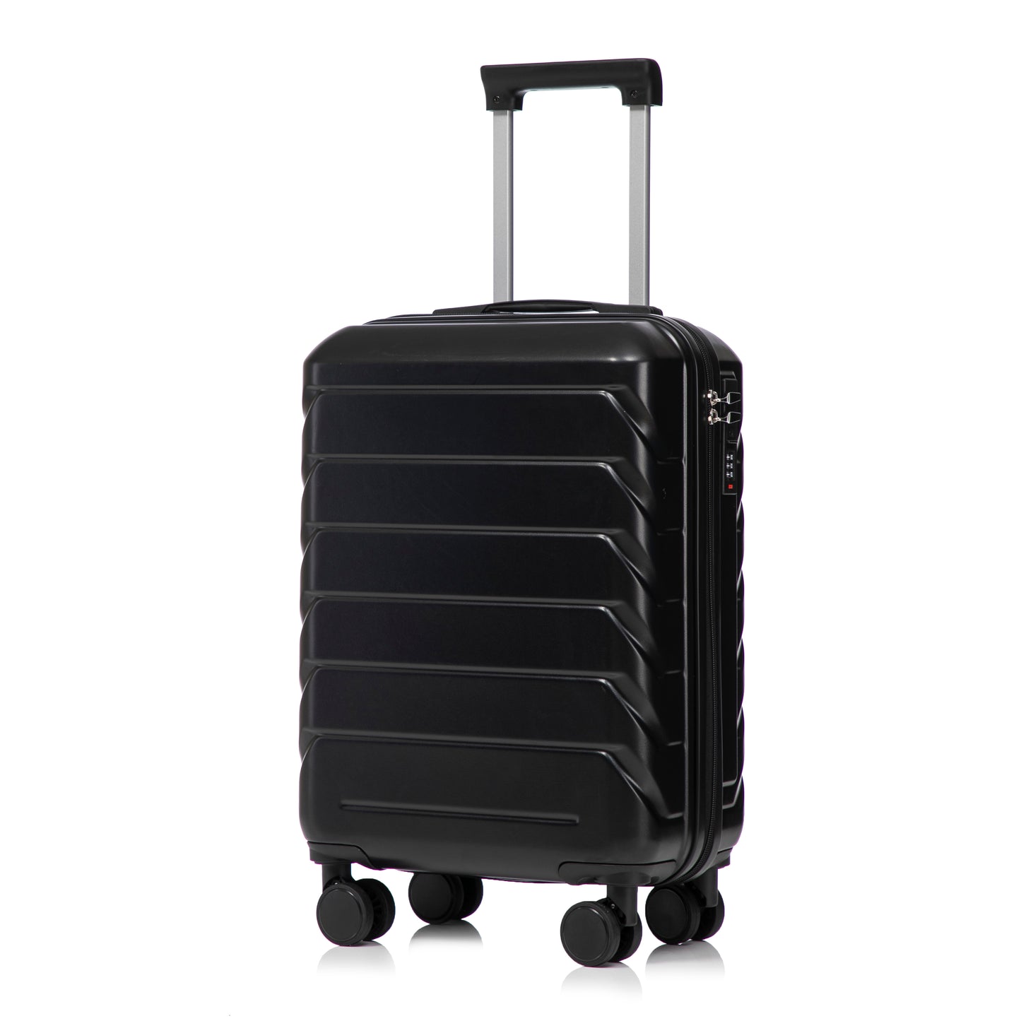 2-teiliges ABS-Kofferset 14 Zoll und 19 Zoll mit Zahlenschloss und Kosmetiktasche