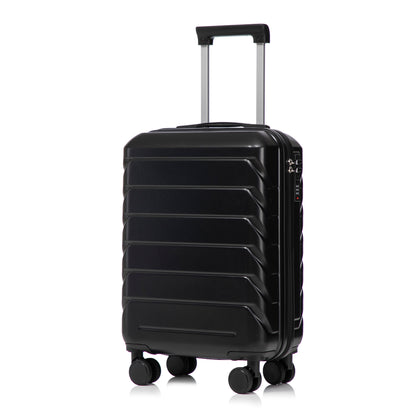2-teiliges ABS-Kofferset 14 Zoll und 19 Zoll mit Zahlenschloss und Kosmetiktasche