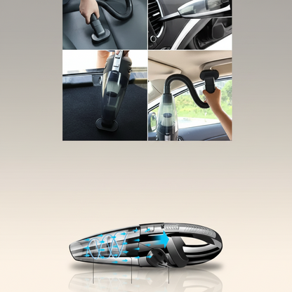 120W Kabelloser Handstaubsauger – Lithium-Akku für Auto, Büro & Zuhause