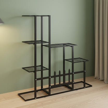 Blumenregal Frontansicht links mit Lifestyle-Hintergrund