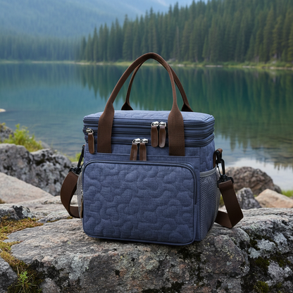 Dunkelblaue Lunchbag – Outdoor Adventure